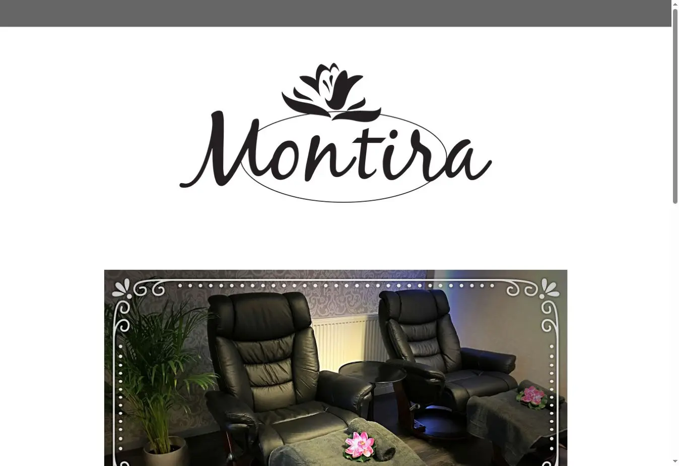 Schermafbeelding van een openbare website van Montira Thai Massage & Spa
